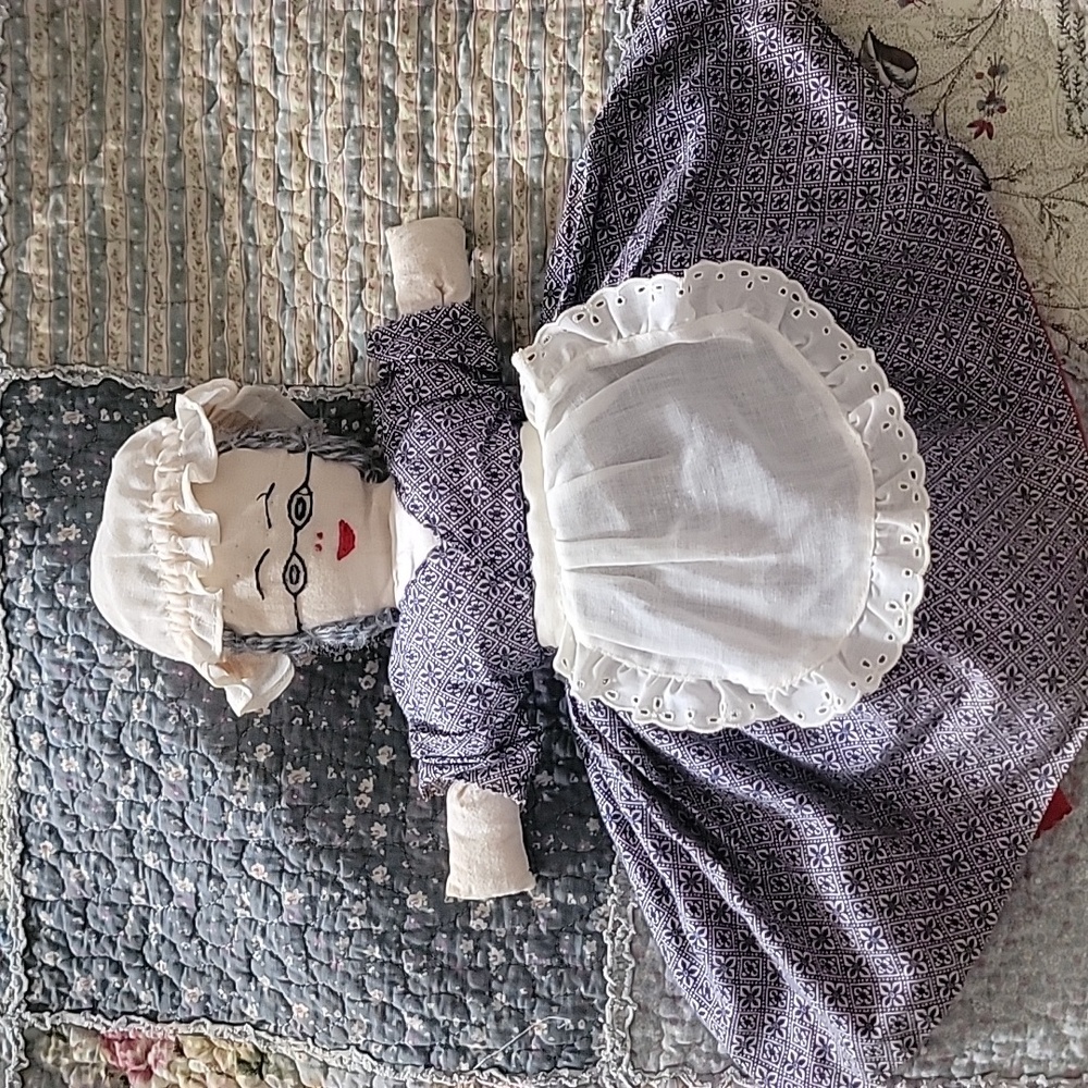 Vintage Tipsy Topsy Reversible Red Riding Hood Grandma Wolf Doll - Picture 4 of 12